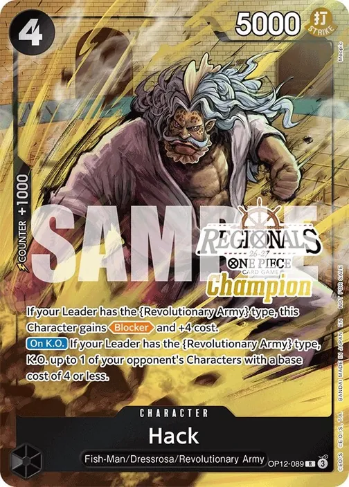 Carte One Piece anglaise OP12-089 Hack (version 2)