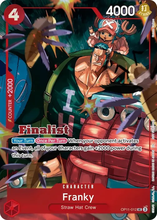 Carte One Piece anglaise OP11-012 Franky