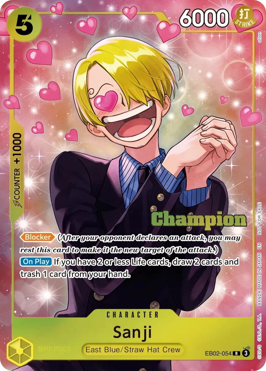 Carte One Piece anglaise Sanji EB02-054 R
