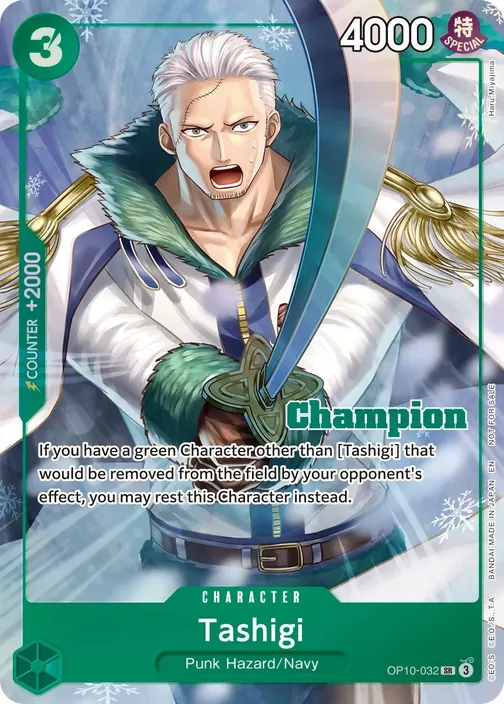 Carte One Piece anglaise OP10-032 Tashigi (version 2)