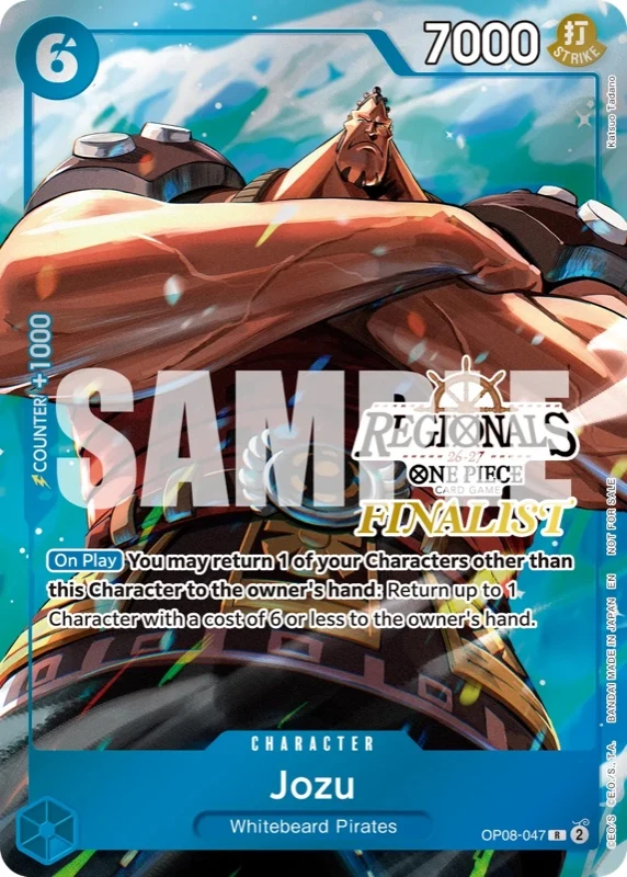 OP08-047 Jozu illustrée par Katsuo Tadano (édition anglaise)