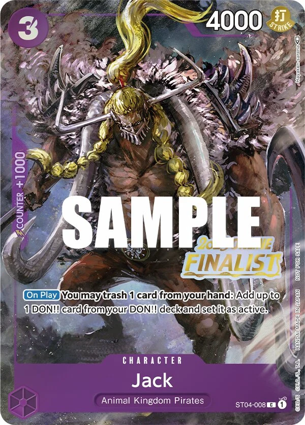 Carte One Piece anglaise Jack ST04-008 C