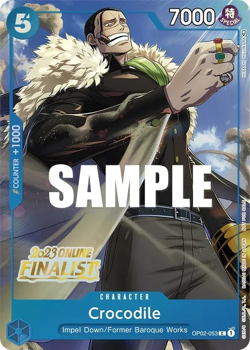 Carte One Piece anglaise OP02-053 Crocodile