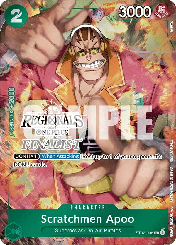 Carte One Piece anglaise Scratchmen Apoo ST02-008 C