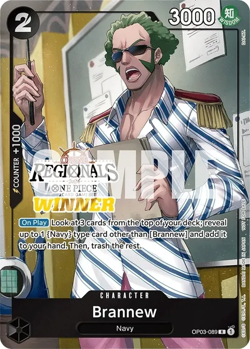 Carte One Piece anglaise OP03-089 Brannew (version 2)