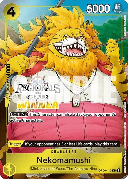 Carte One Piece anglaise OP06-110 Nekomamushi (version 2)