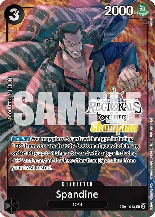 Carte One Piece anglaise EB01-043 Spandine (version 2)