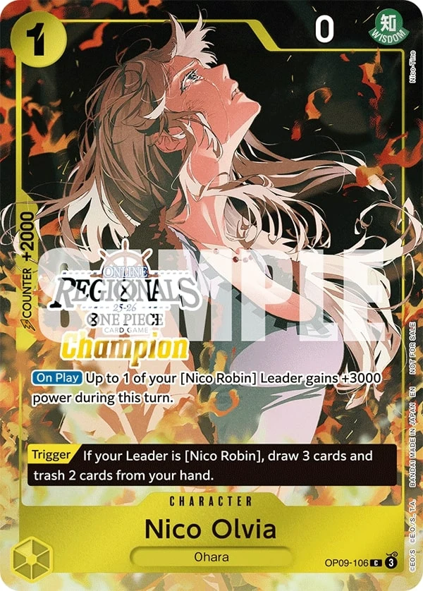 OP09-106 Nico Olvia illustrée par Nico-Tine (édition anglaise)