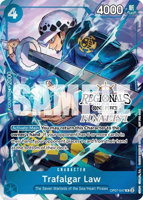 Carte One Piece anglaise OP07-047 Trafalgar Law