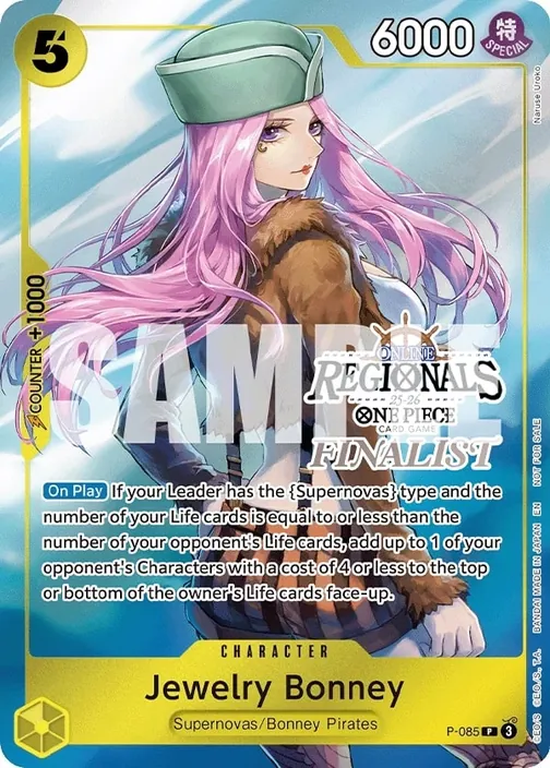 Carte One Piece anglaise P-085 Jewelry Bonney