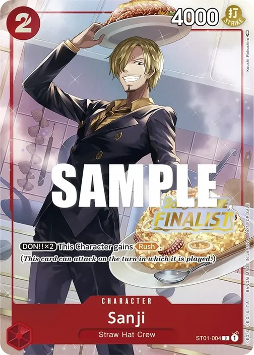Carte One Piece anglaise ST01-004 Sanji
