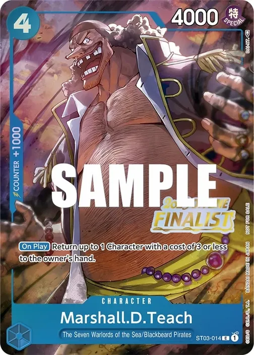 Carte One Piece anglaise ST03-014 Marshall.D.Teach