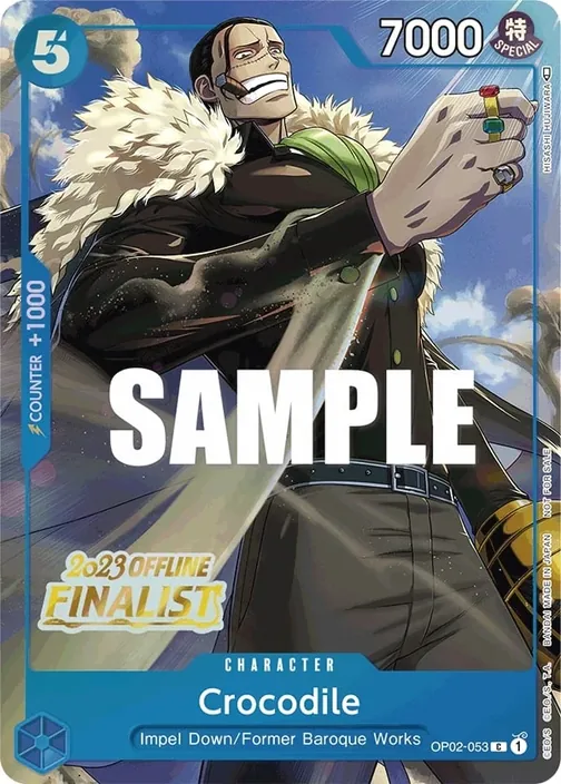 Carte One Piece anglaise OP02-053 Crocodile