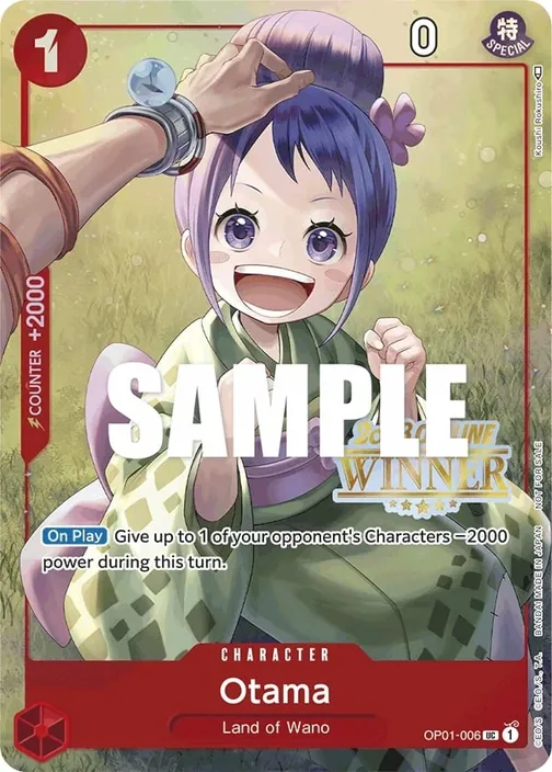 Carte One Piece anglaise OP01-006 Otama (version 2)