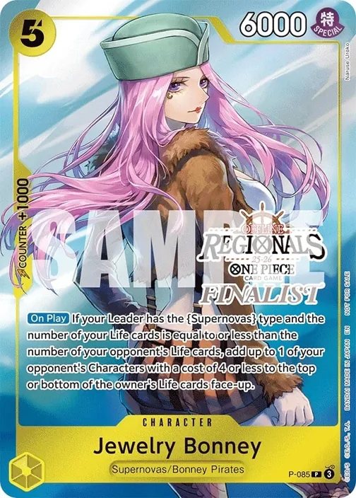 Carte One Piece anglaise P-085 Jewelry Bonney
