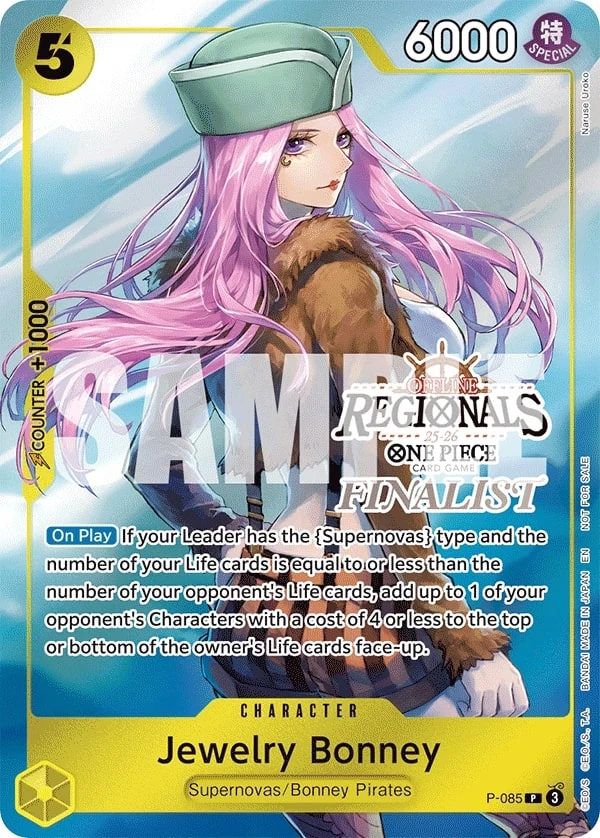 Carte One Piece anglaise Jewelry Bonney P-085 P
