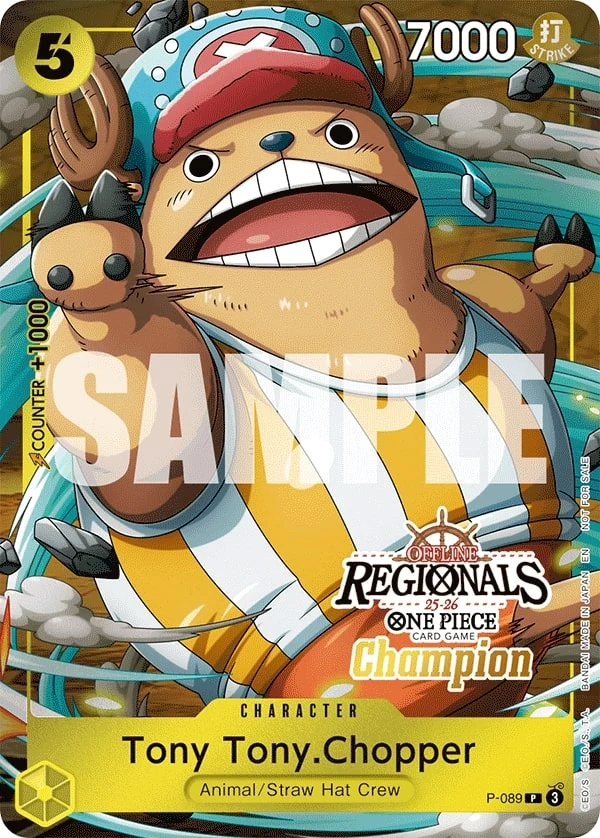 Carte One Piece anglaise Tony Tony.Chopper P-089 P