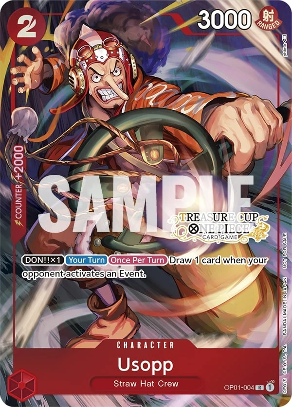 Carte One Piece anglaise Usopp OP01-004 R