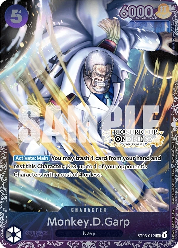 Carte One Piece anglaise Monkey.D.Garp ST06-012 SR