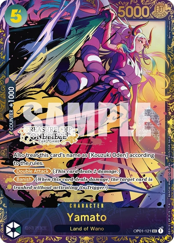 Carte One Piece anglaise Yamato OP01-121 SEC
