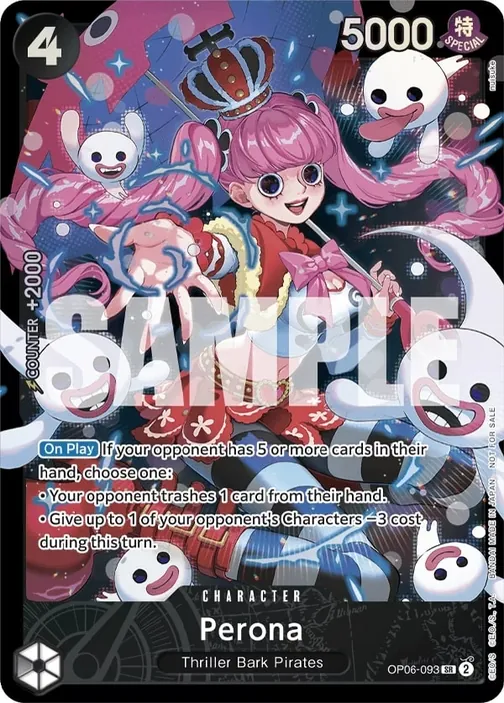 Carte One Piece anglaise OP06-093 Perona (version 2)