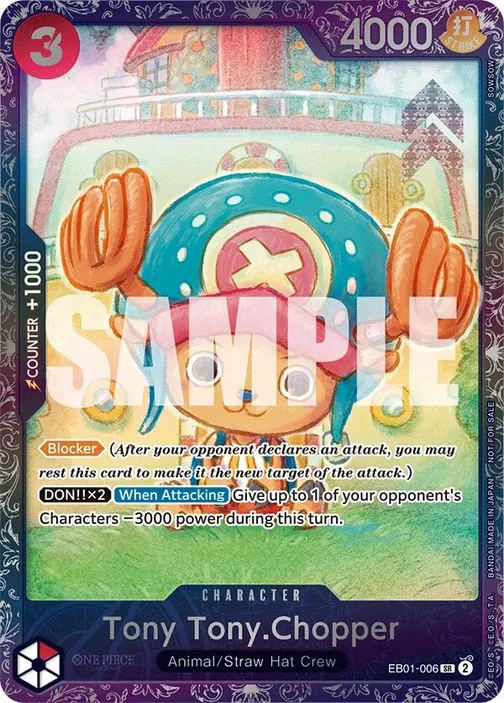 Carte One Piece anglaise EB01-006 Tony Tony.Chopper
