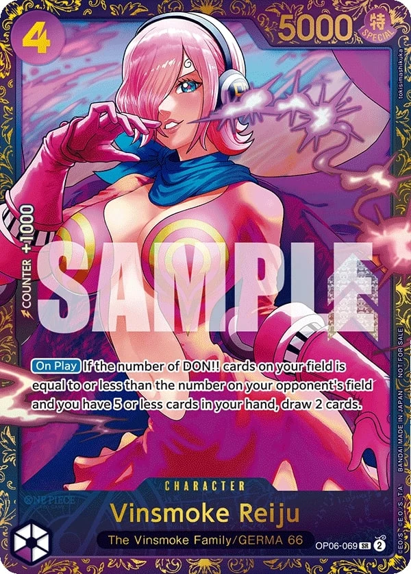 Carte One Piece anglaise Vinsmoke Reiju OP06-069 SR