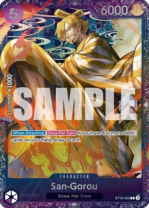 Carte One Piece anglaise ST18-003 San-Gorou