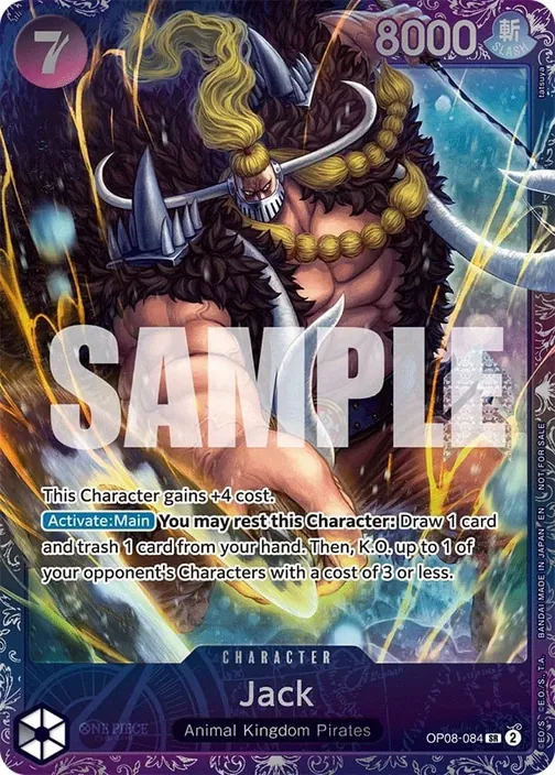 Carte One Piece anglaise OP08-084 Jack