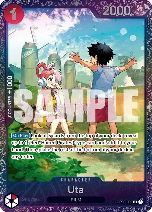 Carte One Piece anglaise OP09-002 Uta