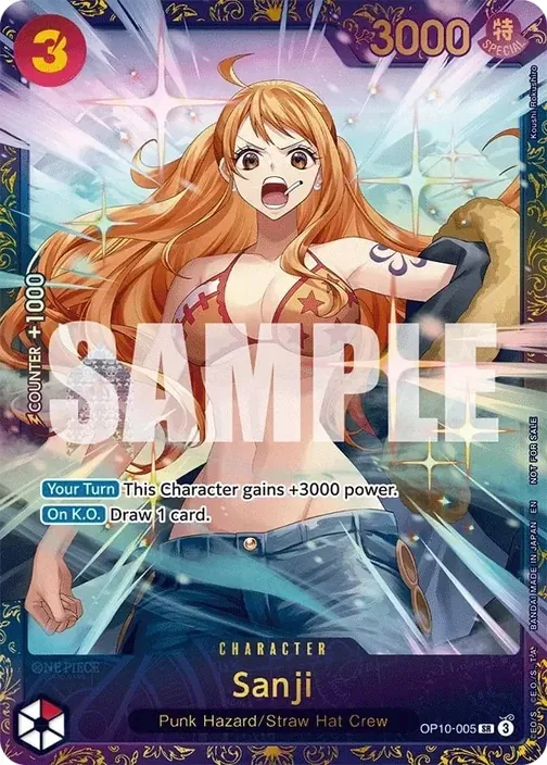 Carte One Piece anglaise OP10-005 Sanji