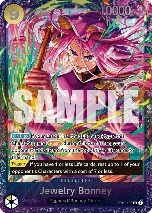 Carte One Piece anglaise OP13-108 Jewelry Bonney