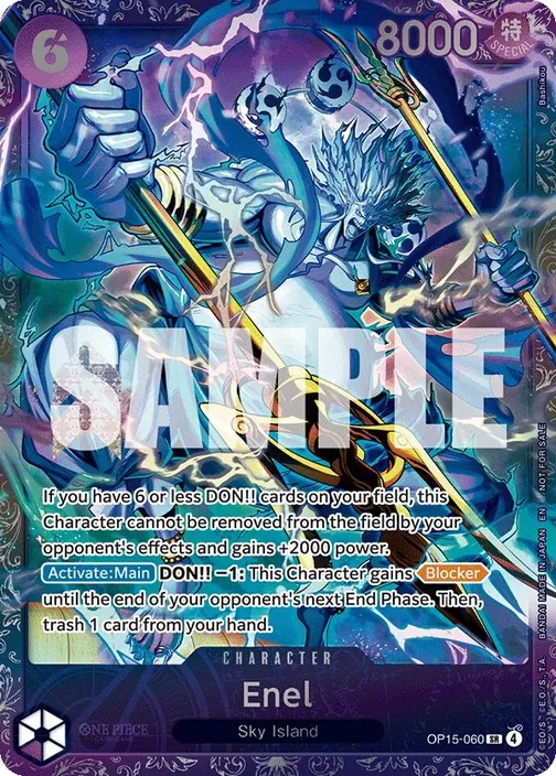 Carte One Piece anglaise OP15-060 Enel