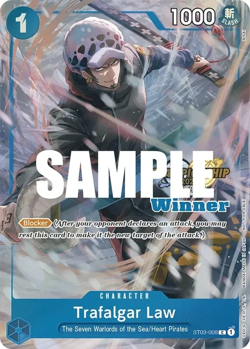 Carte One Piece anglaise ST03-008 Trafalgar Law