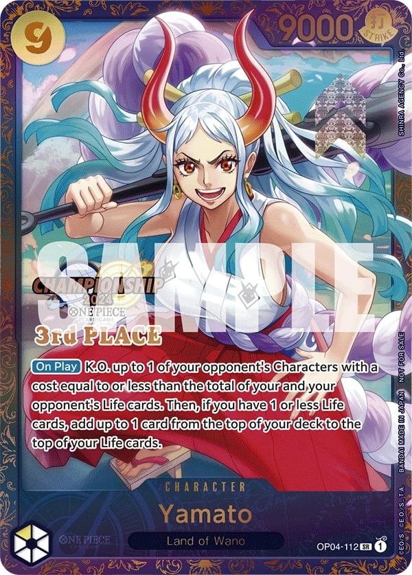 Carte One Piece anglaise Yamato OP04-112 SR