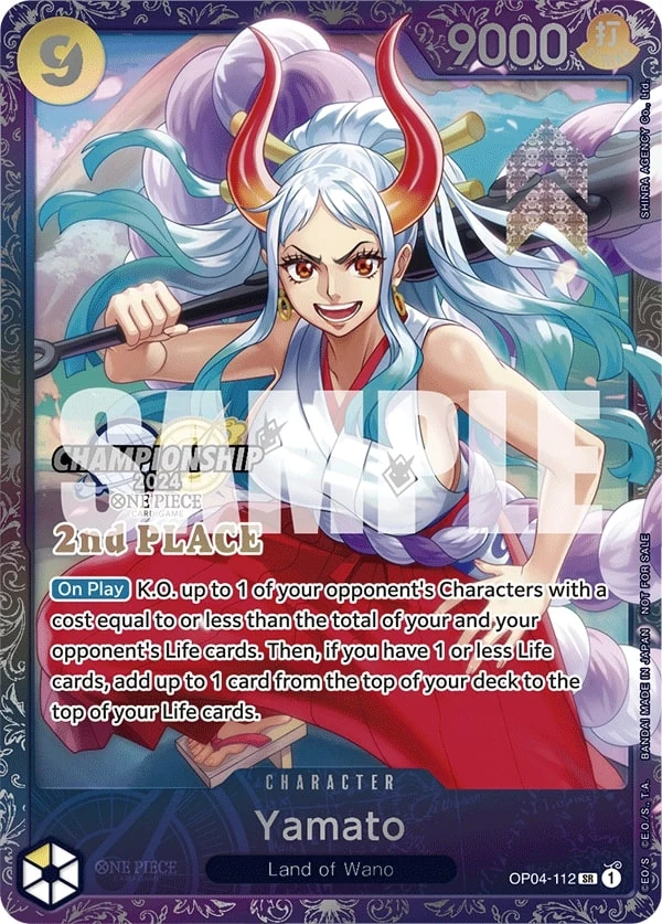 Carte One Piece anglaise Yamato OP04-112 SR