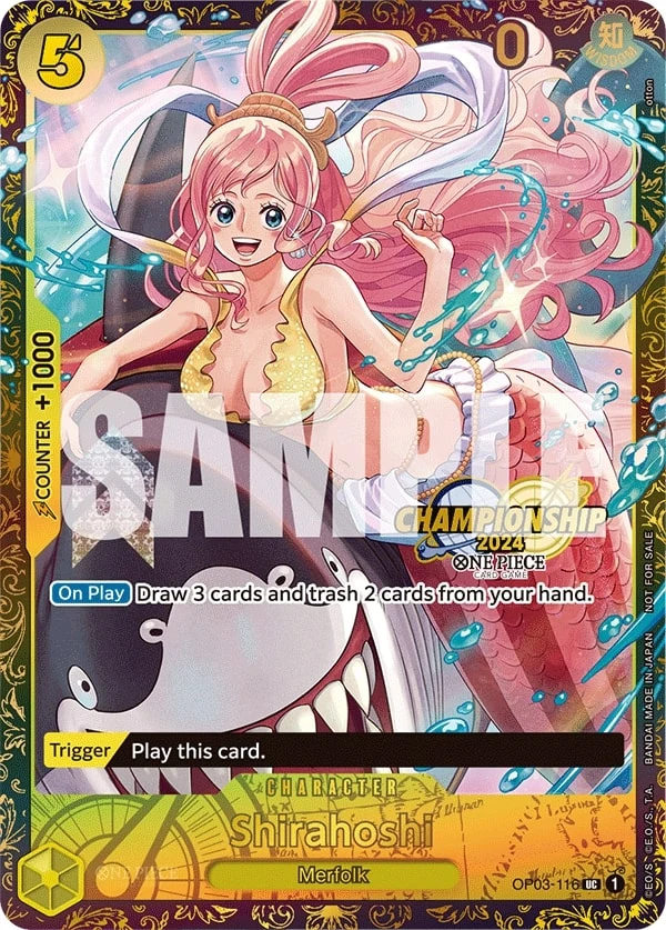 Carte One Piece anglaise Shirahoshi OP03-116 UC
