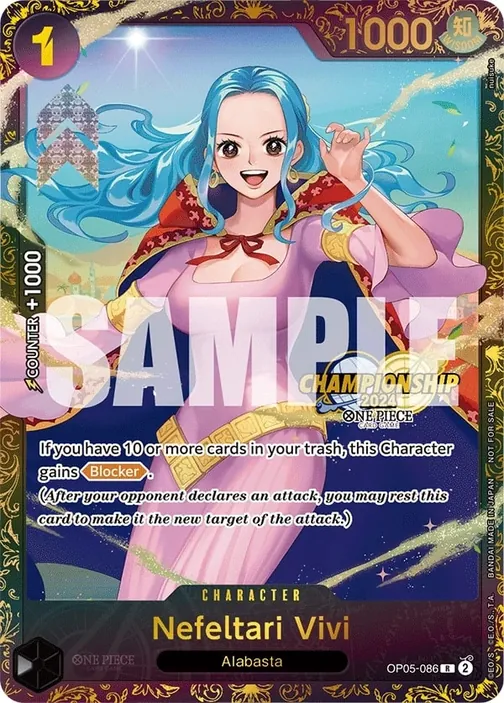Carte One Piece anglaise OP05-086 Nefeltari Vivi