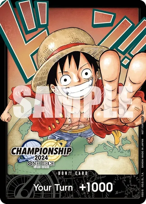 Carte One Piece anglaise  DON!! Card Championship 2024 World Final (version 2)
