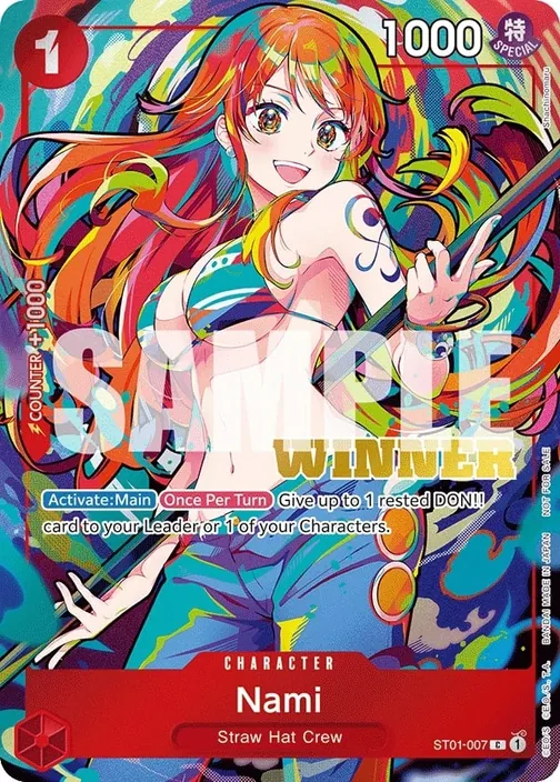 Carte One Piece anglaise ST01-007 Nami (version 2)