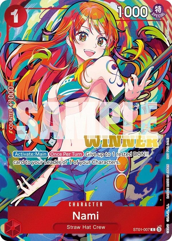 Carte One Piece anglaise Nami ST01-007 C