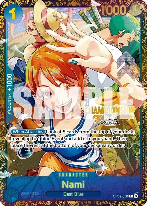 Carte One Piece anglaise OP09-050 Nami