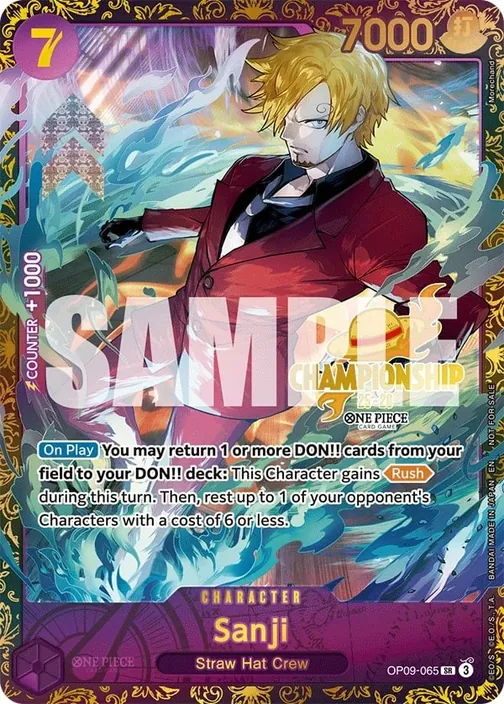 Carte One Piece anglaise OP09-065 Sanji