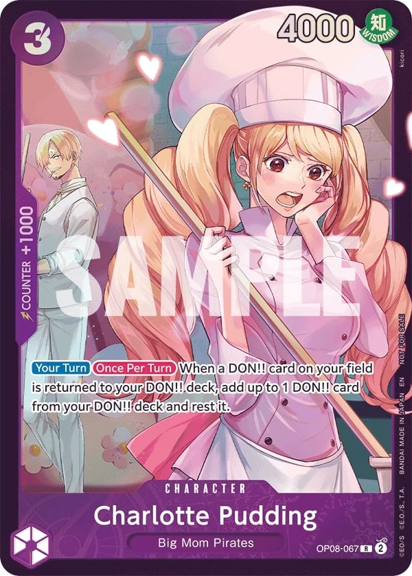Carte One Piece anglaise Charlotte Pudding OP08-067 R