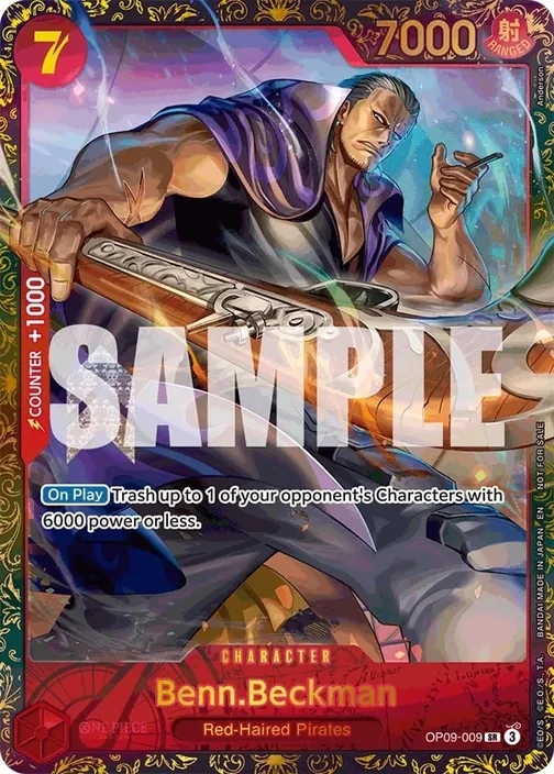 Carte One Piece anglaise OP09-009 Benn.Beckman