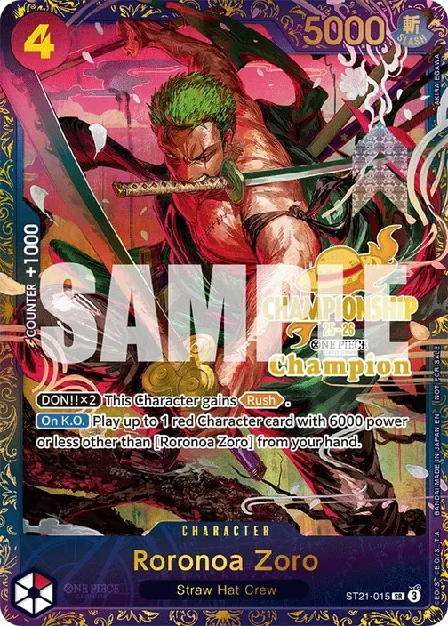 Carte One Piece anglaise ST21-015 Roronoa Zoro