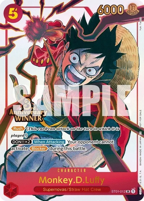 Carte One Piece anglaise ST01-012 Monkey.D.Luffy