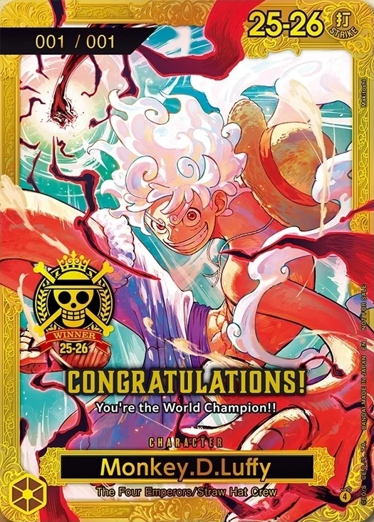 Carte One Piece anglaise Monkey.D.Luffy