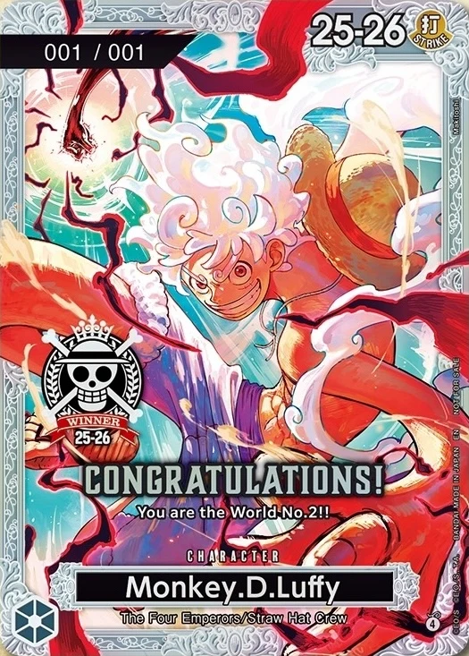 Carte One Piece anglaise Monkey.D.Luffy