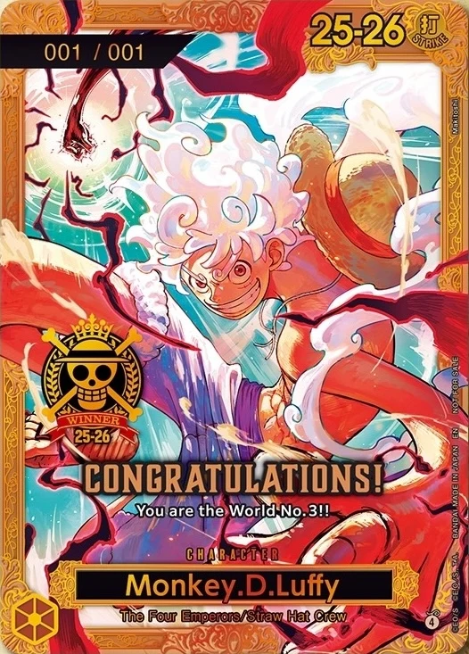 Carte One Piece anglaise Monkey.D.Luffy